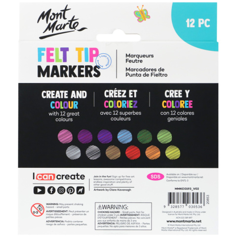 Mazaki Szkolne Kids Mont Marte 12SZT Mazaki Szkolne Kids Mont Marte 12SZT
