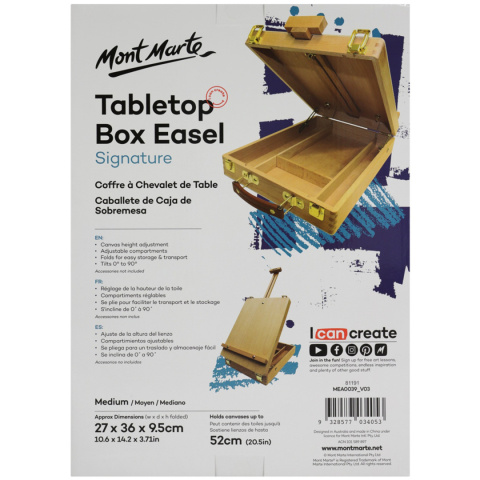 Sztaluga Stołowa Tablet Top Box Medium Mont Marte Sztaluga Stołowa Tablet Top Box Medium Mont Marte