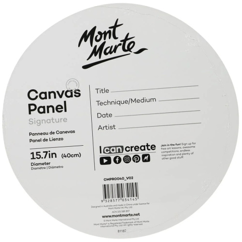 Tablica Malarska Okrągła Mont Marte 40CM Tablica Malarska Okrągła Mont Marte 40CM