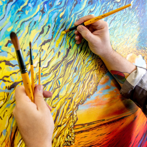 Zestaw Pędzli Gallery Series Akryl Mont Marte 4SZT