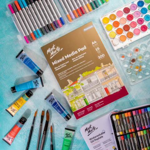 Blok Mixed Media Mont Marte A4 15 Stron, 300gsm