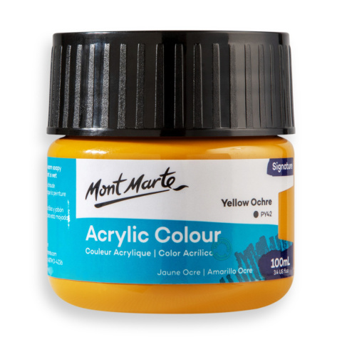 Farba Akrylowa Signature Mont Marte 100ML Yellow Orche Farba Akrylowa Signature Mont Marte 100ML Yellow Orche