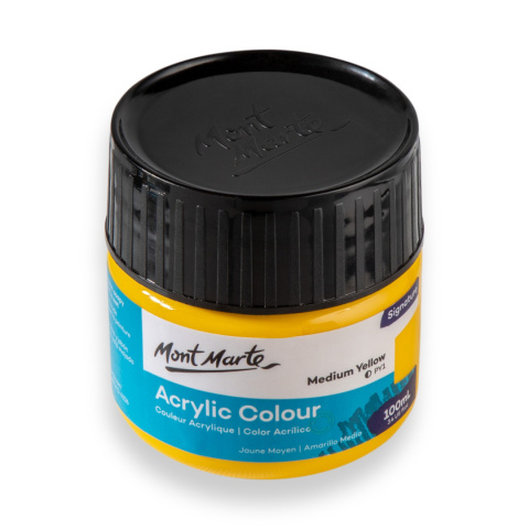 Farba Akrylowa Signature Mont Marte 100ML Medium Yellow Farba Akrylowa Signature Mont Marte 100ML Medium Yellow