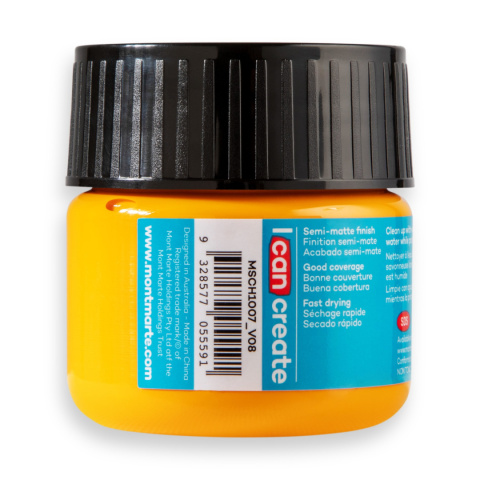 Farba Akrylowa Signature Mont Marte 100ML Yellow Orange Farba Akrylowa Signature Mont Marte 100ML Yellow Orange