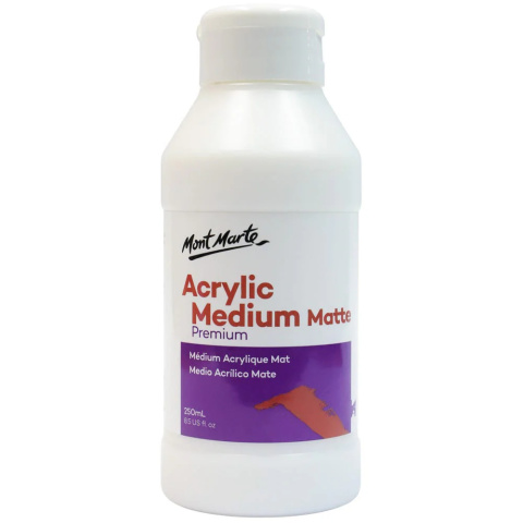 Medium Akrylowe Mat Mont Marte 250ML Medium Akrylowe Mat Mont Marte 250ML