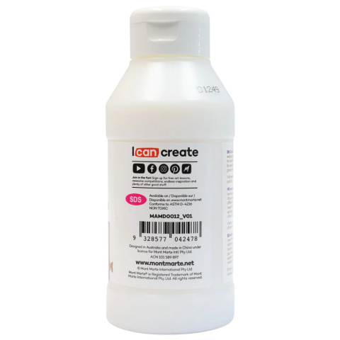 Medium Akrylowe Połysk Mont Marte 250ML Medium Akrylowe Połysk Mont Marte 250ML