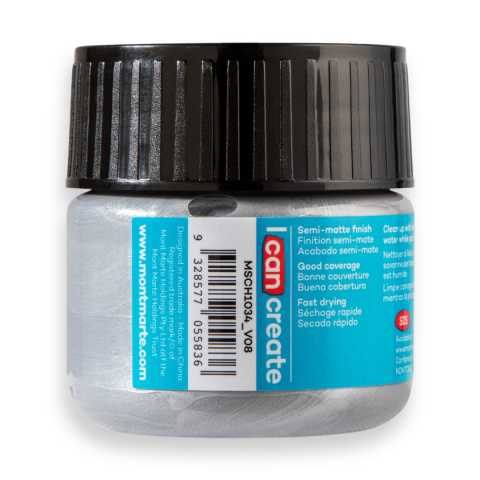 Farba Akrylowa Signature Mont Marte 100ML Silver Farba Akrylowa Signature Mont Marte 100ML Silver