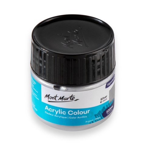 Farba Akrylowa Signature Mont Marte 100ML Silver Farba Akrylowa Signature Mont Marte 100ML Silver