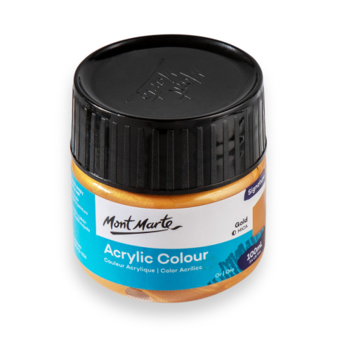 Farba Akrylowa Signature Mont Marte 100ML Gold Farba Akrylowa Signature Mont Marte 100ML Gold