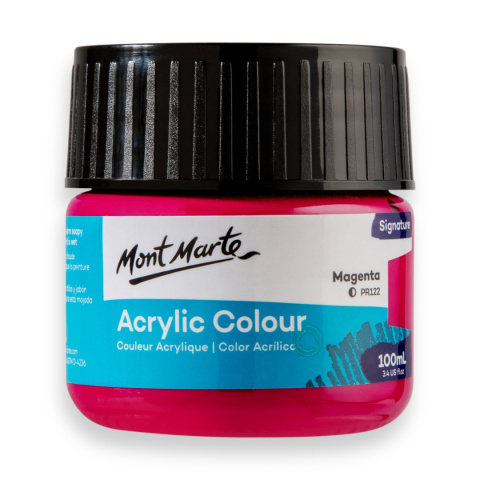 Farba Akrylowa Signature Mont Marte 100ML Magenta Farba Akrylowa Signature Mont Marte 100ML Magenta