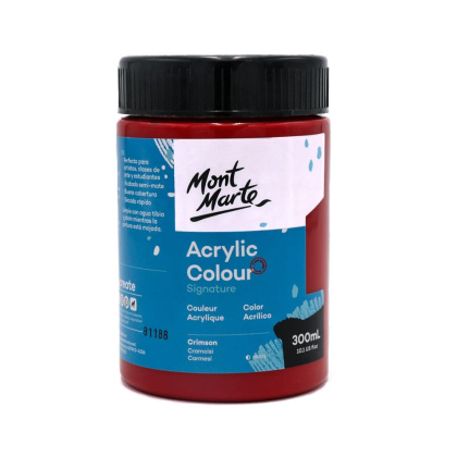 Farba Akrylowa Signature Mont Marte 300ML Crimson