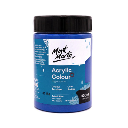 Farba Akrylowa Signature Mont Marte 300ML Cobalt Blue