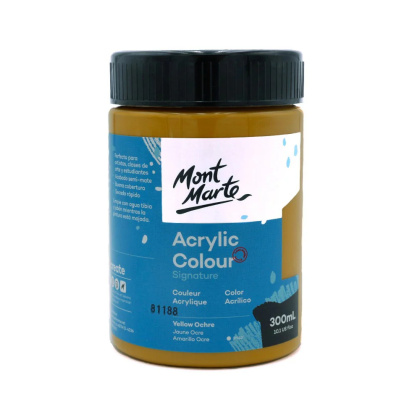 Farba Akrylowa Signature Mont Marte 300ML Yellow Ochre