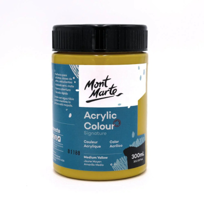 Farba Akrylowa Signature Mont Marte 300ML Medium Yellow