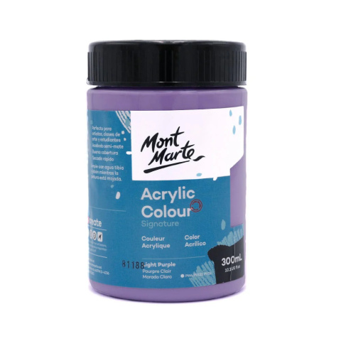 Farba Akrylowa Signature Mont Marte 300ML Light Purple