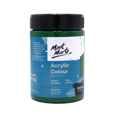 Farba Akrylowa Signature Mont Marte 300ML Sap Green