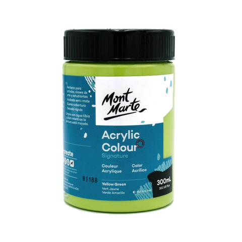 Farba Akrylowa Signature Mont Marte 300ML Yellow Green