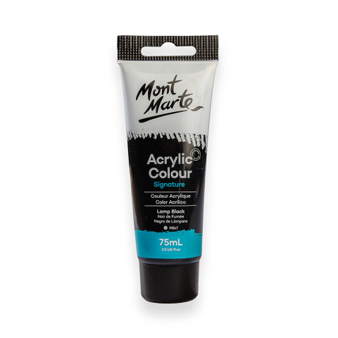 Farba Akrylowa Signature Mont Marte 75ML Lamp Black Farba Akrylowa Signature Mont Marte 75ML Lamp Black