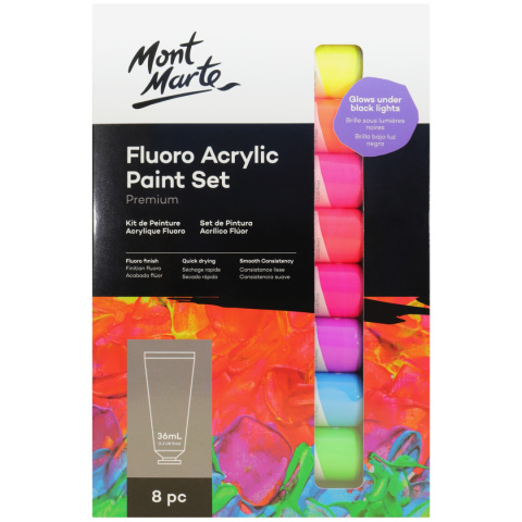 Zestaw Akryli Fluoro Mont Marte 8x36ML