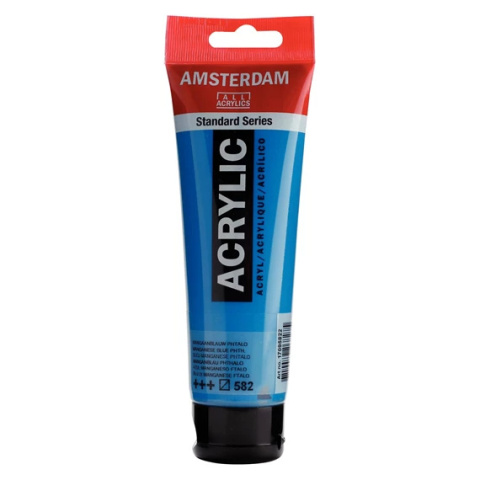 Amsterdam Standard Series Akrylowa Tuba 120 ml Manganese Blue Phthalo 582