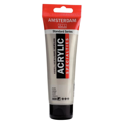 Amsterdam Standard Series Akrylowa Tuba 120 ml Silver 800