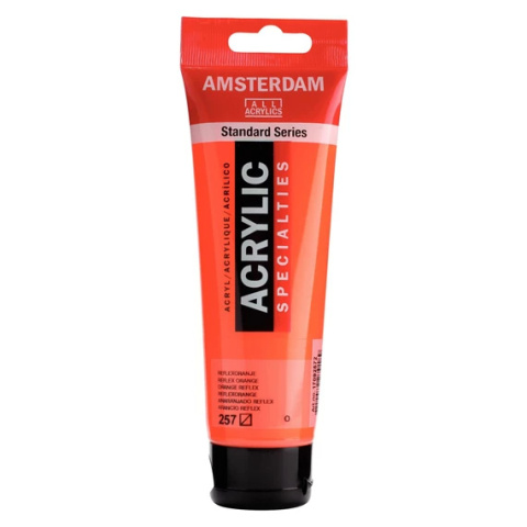 Amsterdam Standard Series Akrylowa Tuba 120 ml Reflex Orange 257 Amsterdam Standard Series Akrylowa Tuba 120 ml Reflex Orange 257