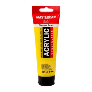 Amsterdam Standard Series Akrylowa Tuba 120 ml Metallic Yellow 831