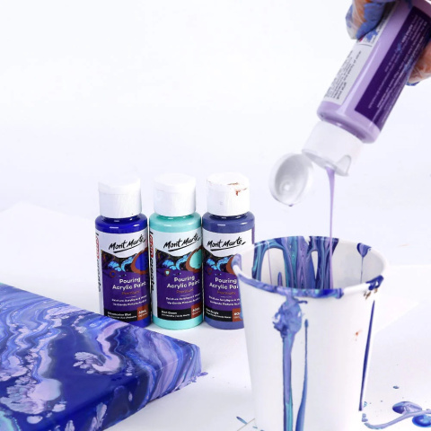 Zestaw Farb Pouring Mont Marte 4x60ML Eteryczny Zestaw Farb Pouring Mont Marte 4x60ML Eteryczny